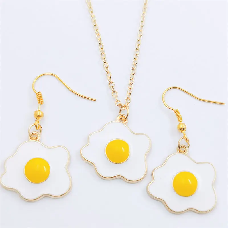 Poached Egg Gold Earring Necklace Sets Jewelry Set Retro Vintage Antique,Fashion Women Christmas Birthday Girl Gift
Poached Egg Gold Earring Necklace Sets Jewelry Set Retro Vintage Antique,Fashion Women Christmas Birthday Girl Gift