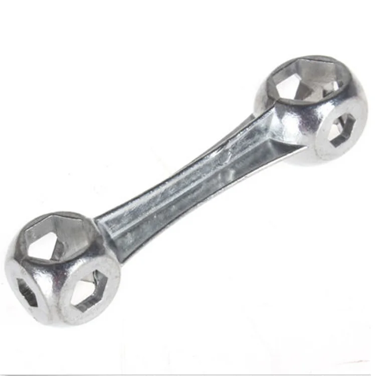 

Гаечный ключ 10 в 1, прочный шестигранный ключ из оцинкованной стали, в форме кости, для ремонта велосипедов, диаметр 6-15 мм, 10 отверстий