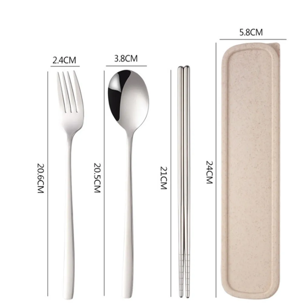 304 Stainless Steel Portable Cutlery Set Chopsticks Spoon Tableware Fork With Box Coffee Spoon Flatware Set Kitchen Dishwasher
304 Stainless Steel Portable Cutlery Set Chopsticks Spoon Tableware Fork With Box Coffee Spoon Flatware Set Kitchen Dishwasher