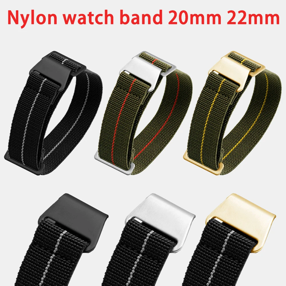 Elastic Nylon Band 20mm 22mm French Troops Parachute Bag Watchband for Samsung watch 3 46mm Classic Active2 for Huawei WatchGT 2
Elastic Nylon Band 20mm 22mm French Troops Parachute Bag Watchband for Samsung watch 3 46mm Classic Active2 for Huawei WatchGT 2