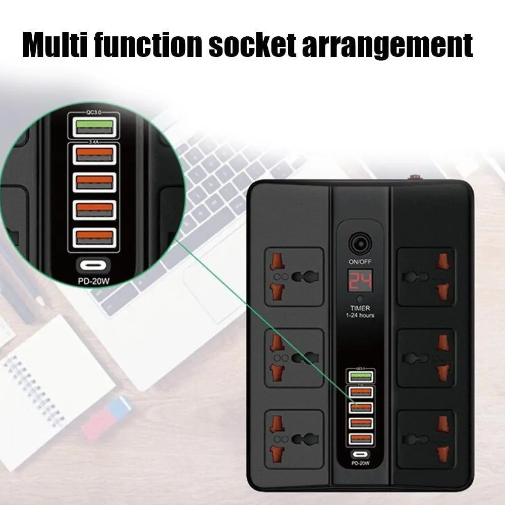 3000 Вт 6 гнезд + 6 USB зарядное устройство плата питания 20 Вт PD QC3.0 USB быстрое зарядное устройство Тип C быстрое зарядное устройство адаптер для ...
3000 Вт 6 гнезд + 6 USB зарядное устройство плата питания 20 Вт PD QC3.0 USB быстрое зарядное устройство Тип C быстрое зарядное устройство адаптер для ...