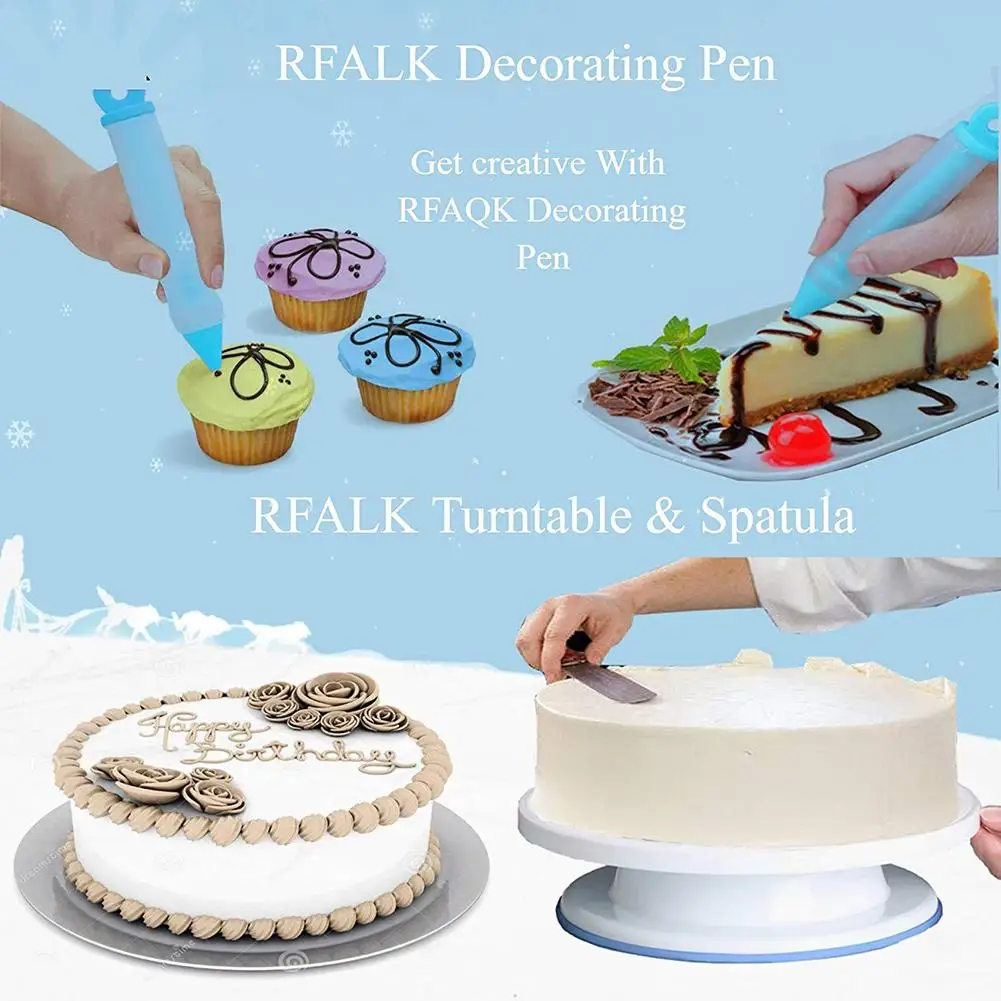 A73 Piece Cake Turntable Decorating Mouth Set DIY Flower Table Fondant Baking Tool Icing Tips Equipment
A73 Piece Cake Turntable Decorating Mouth Set DIY Flower Table Fondant Baking Tool Icing Tips Equipment