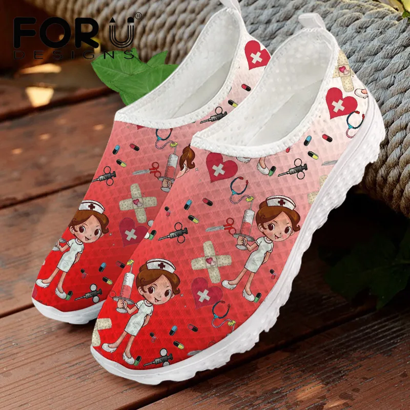 FORUDESIGNS Red Gradient Fashion Women's Sneakers Casual Nurse Flats Shoes for Ladies Summer Comfortable Walking Shoes Footwear
FORUDESIGNS Red Gradient Fashion Women's Sneakers Casual Nurse Flats Shoes for Ladies Summer Comfortable Walking Shoes Footwear