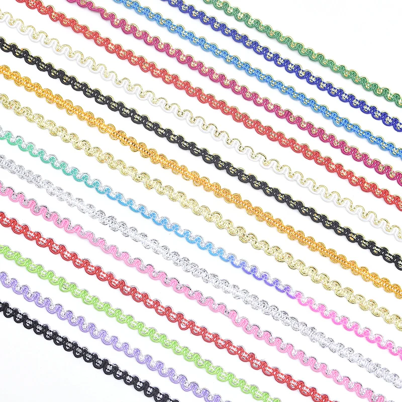 12/24meter 5mm Braided Lace Trim Ribbon DIY Craft Sewing Accessories Curve Lace Centipede Braided Lace Wedding Party Decoration
12/24meter 5mm Braided Lace Trim Ribbon DIY Craft Sewing Accessories Curve Lace Centipede Braided Lace Wedding Party Decoration