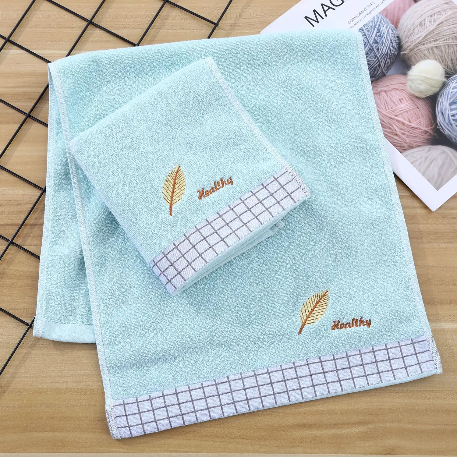 2 Pack 100% Cotton Face Wash Household Towel Soft Absorbent Adult Bath Thickened Embroidered Towel for Family Use
2 Pack 100% Cotton Face Wash Household Towel Soft Absorbent Adult Bath Thickened Embroidered Towel for Family Use
