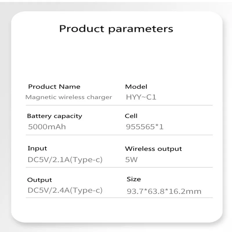 Magnetic power bank Mini Wireless charger 5000mAh external battery bracket for iPhone 12 Mini Pro Max Huawei wireless charger
Magnetic power bank Mini Wireless charger 5000mAh external battery bracket for iPhone 12 Mini Pro Max Huawei wireless charger