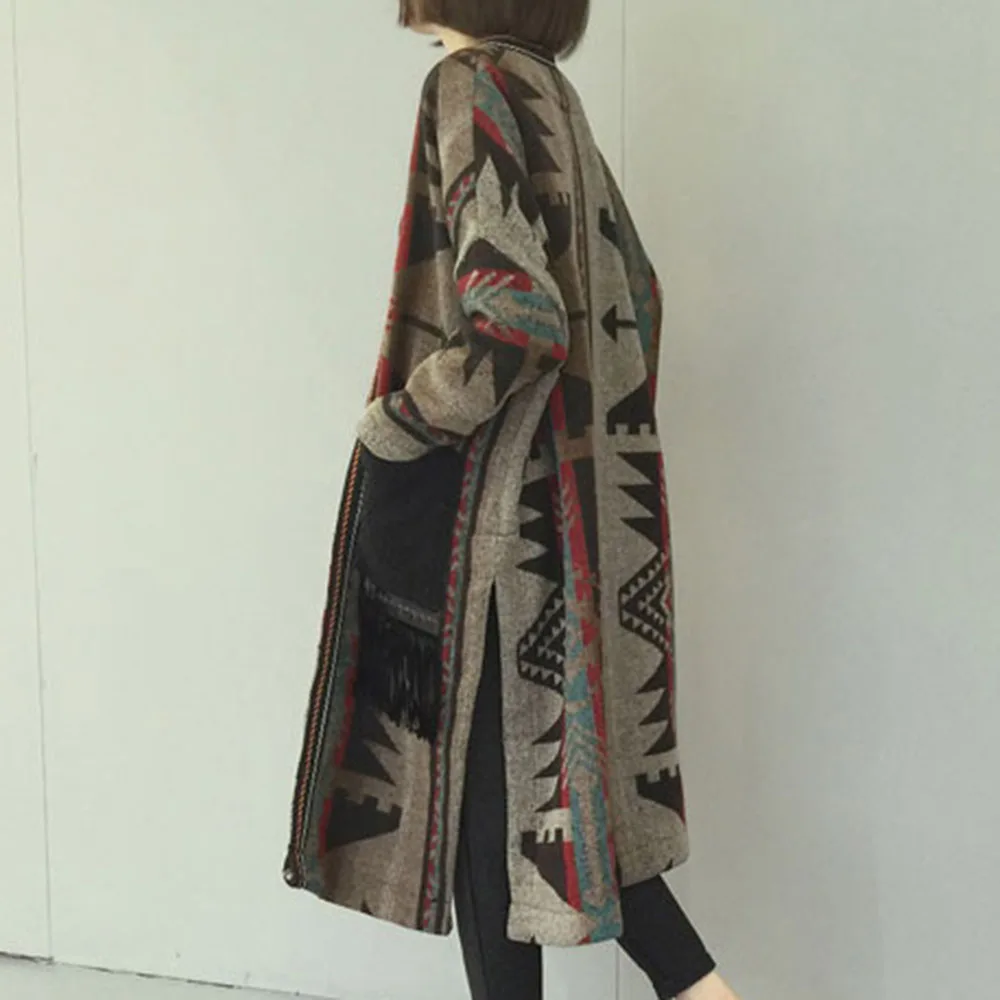 Winter Warm Long Wool Coat Women Korea Elegant Lady Boho Tassel Knitted Sweater Cardigan Overcoat Autumn Casual Outwear Fashion
Winter Warm Long Wool Coat Women Korea Elegant Lady Boho Tassel Knitted Sweater Cardigan Overcoat Autumn Casual Outwear Fashion
