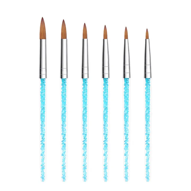 Nail Art Tool Brush Crystal Carving Pen for Crystal Nail, Blue Transparent Crystal Pen with Rhinestone 6pcs/Set
Nail Art Tool Brush Crystal Carving Pen for Crystal Nail, Blue Transparent Crystal Pen with Rhinestone 6pcs/Set