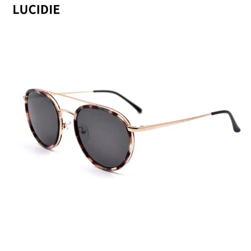 Мужские и женские классические солнцезащитные очки Lucide 2020 унисекс металлические