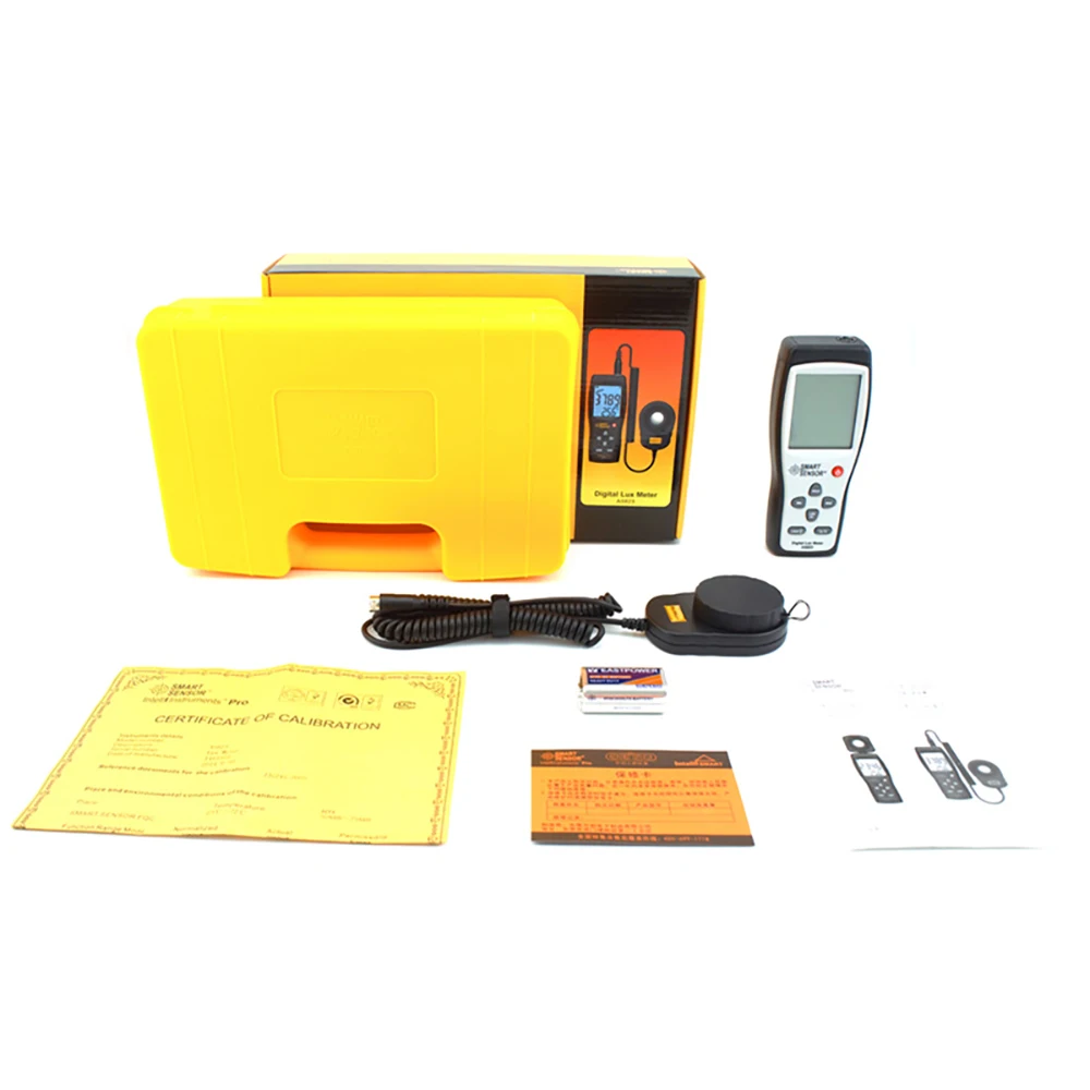 Smart sensor digital Lux meter spectrophotometer Photometer spectrometer High Precision Light Meter 1-200.000lux emergency light
Smart sensor digital Lux meter spectrophotometer Photometer spectrometer High Precision Light Meter 1-200.000lux emergency light