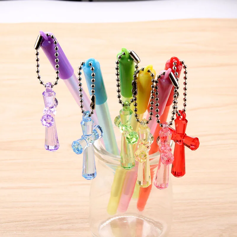 36 pcs/lot Kawaii Crystal Cross Pendant Gel Pen Cute 0.5mm black Ink Signature Pens Promotional Gift Office School Supplies
36 pcs/lot Kawaii Crystal Cross Pendant Gel Pen Cute 0.5mm black Ink Signature Pens Promotional Gift Office School Supplies