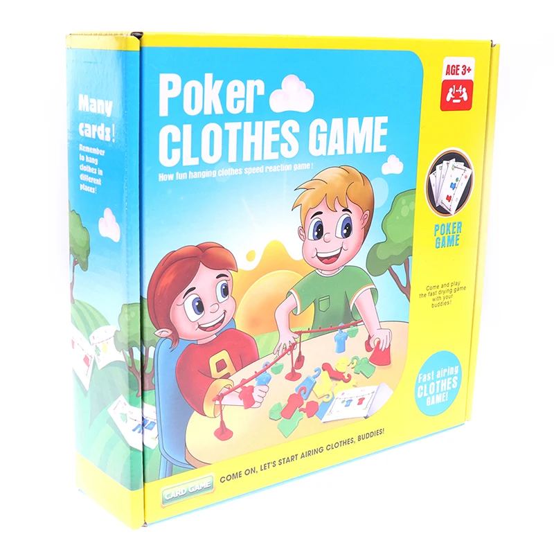 Multiplayer Clothes Contest Play Early Education Toys Logic Training Teaching Interactive Party Board Game
Multiplayer Clothes Contest Play Early Education Toys Logic Training Teaching Interactive Party Board Game