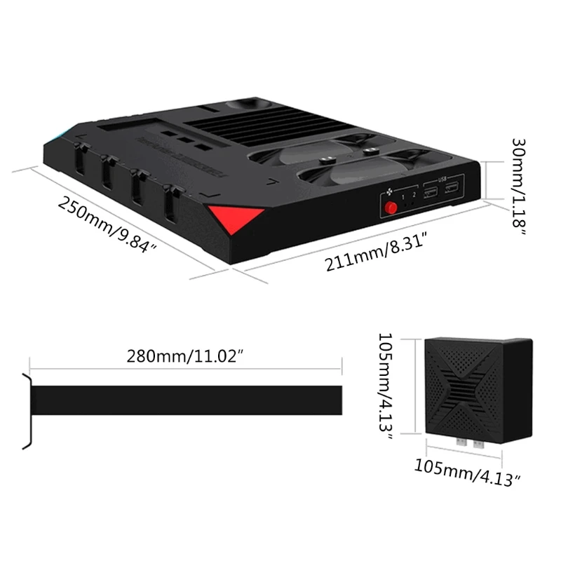 P8DF 4+2 Controller Charger Dock Console Cooling Station for N-Switch & Pro
P8DF 4+2 Controller Charger Dock Console Cooling Station for N-Switch & Pro