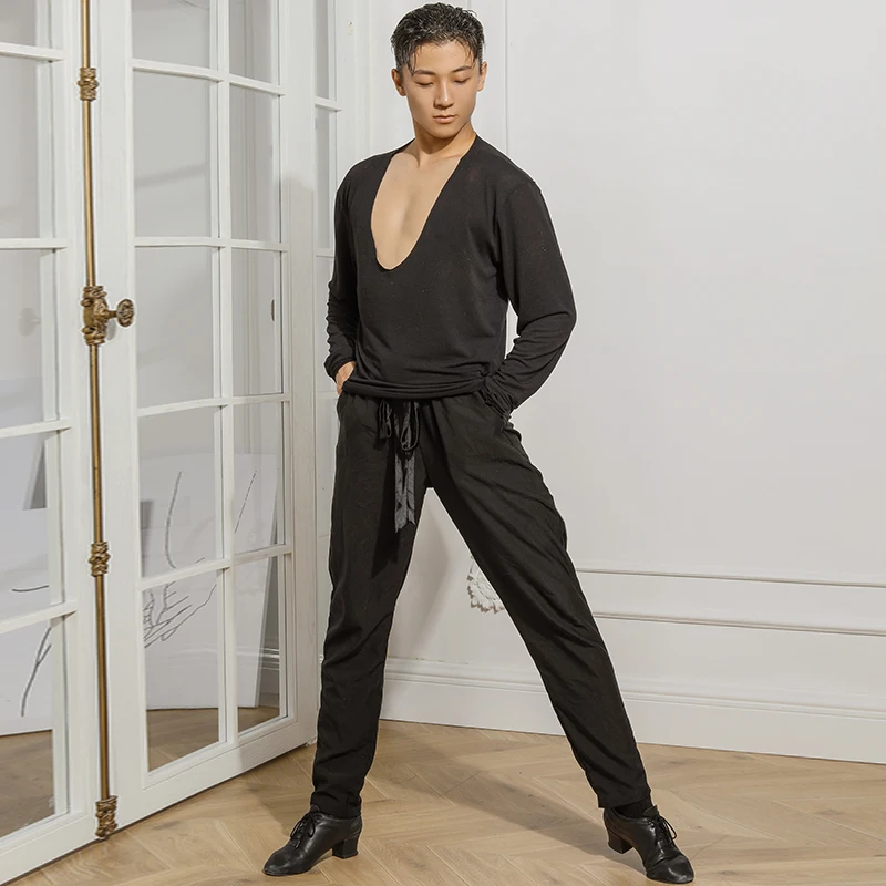 ZYMdancestyle Initial Position Top #19601 Men's Latin Dance Practice Wear Long Sleeve V Neck Standard Ballroom Dance Top
ZYMdancestyle Initial Position Top #19601 Men's Latin Dance Practice Wear Long Sleeve V Neck Standard Ballroom Dance Top