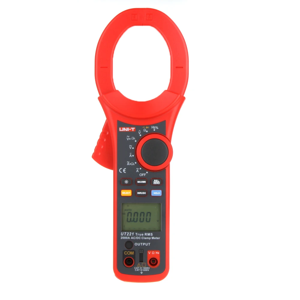 UNI-T UT221 Professional LCD Backlight 2000A True RMS Digital Clamp Meters w/ Frequency & Duty Cycle Test Multimetro Multimeter
UNI-T UT221 Professional LCD Backlight 2000A True RMS Digital Clamp Meters w/ Frequency & Duty Cycle Test Multimetro Multimeter