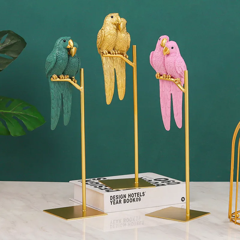 nordic style Creative resin Lovers Parrots bird Animal figurines modern Craftwork Home living room Office desk decor accessory
nordic style Creative resin Lovers Parrots bird Animal figurines modern Craftwork Home living room Office desk decor accessory