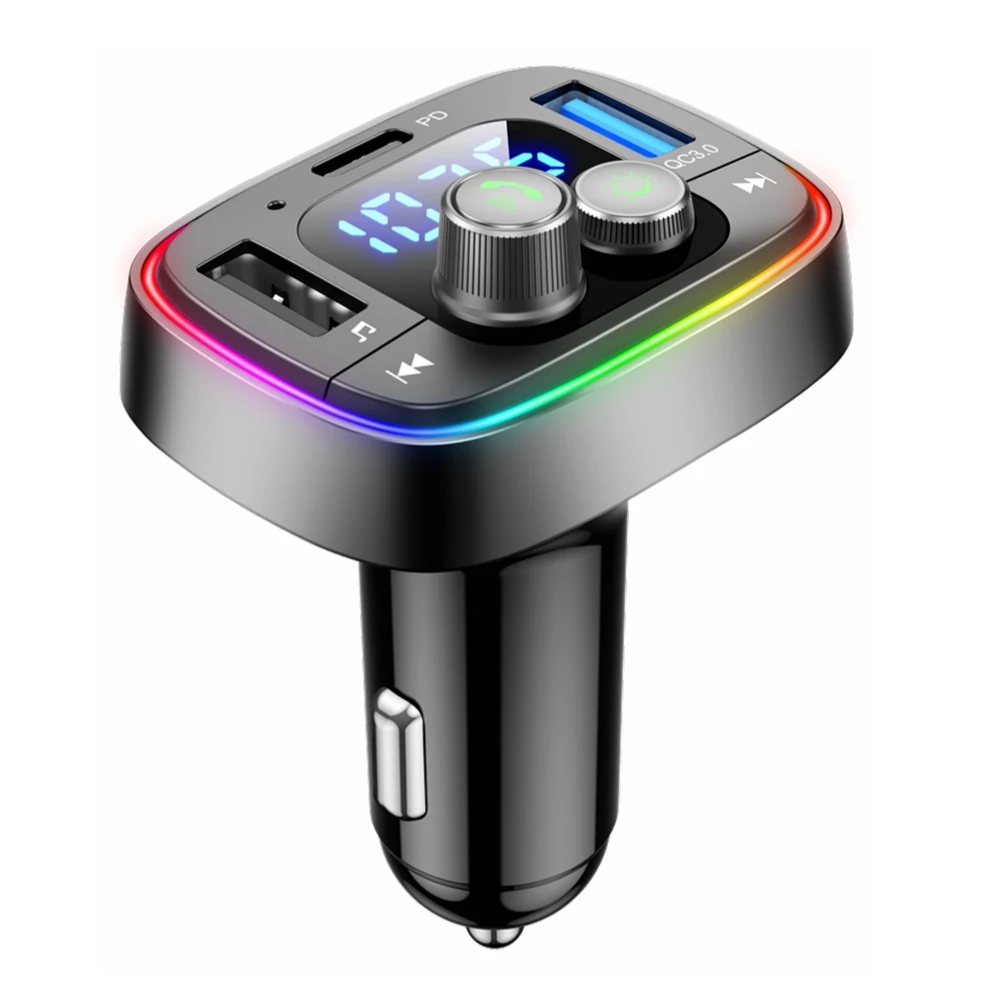 Fm Transmitter Bluetooth Car Adapter, 36W/6A PD&QC3.0 Bluetooth Radio Transmitter Car Adapter, 7-Colors LED Backlit V5.0 Blueto
Fm Transmitter Bluetooth Car Adapter, 36W/6A PD&QC3.0 Bluetooth Radio Transmitter Car Adapter, 7-Colors LED Backlit V5.0 Blueto
