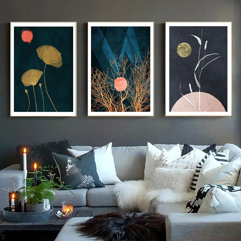 Minimalism Gold Leaf moon Plant Canvas Poster Abstract Painting Wall Art Print Nordic Modern Pictures Living Room home Decor
Minimalism Gold Leaf moon Plant Canvas Poster Abstract Painting Wall Art Print Nordic Modern Pictures Living Room home Decor
