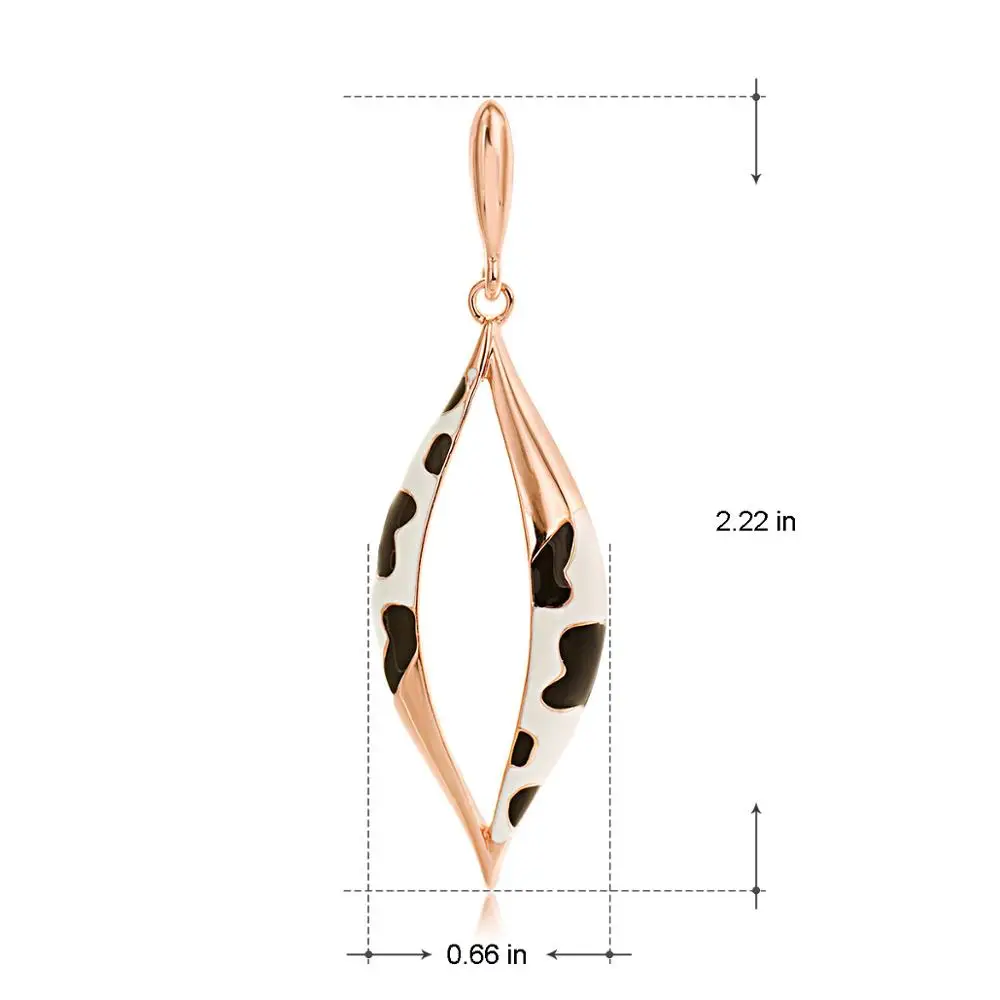 Viennois Korean Statement Dangle Drop Earrings for Women Leopard Enamel Rose Gold Color Geometric Hollow Out Earrings
Viennois Korean Statement Dangle Drop Earrings for Women Leopard Enamel Rose Gold Color Geometric Hollow Out Earrings