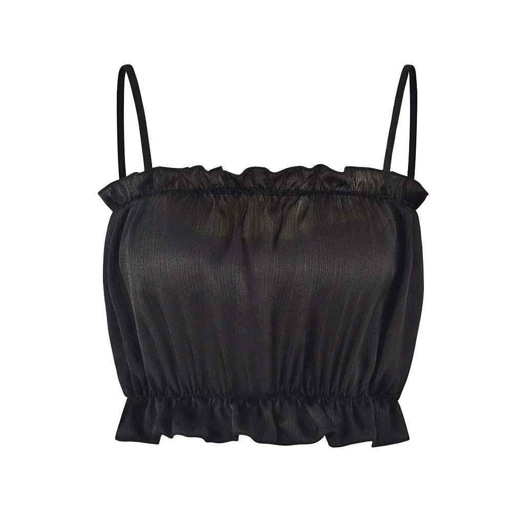 Strap Wild Vest Sexy Pleated Tube Top Fashion Wild Short Woman Tank Solid Clothes
Strap Wild Vest Sexy Pleated Tube Top Fashion Wild Short Woman Tank Solid Clothes