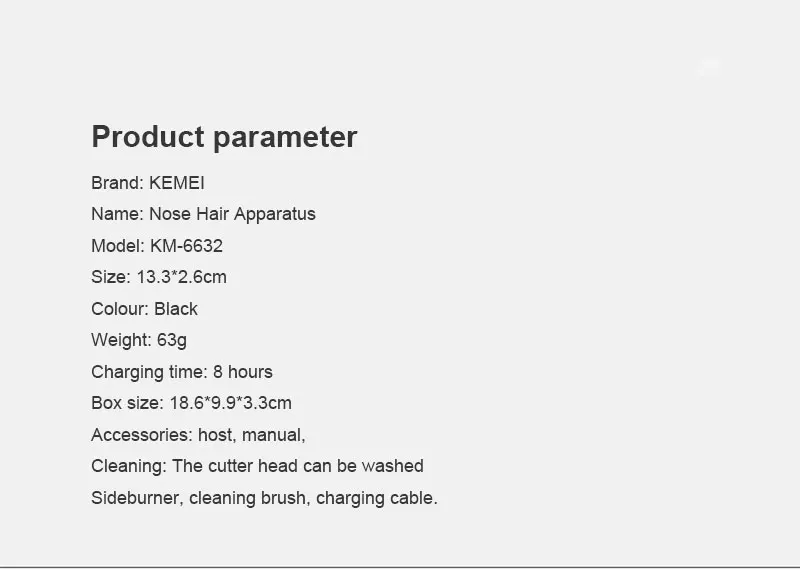 Portable Electric Hair Trimmer Kit For Face Clean Trimmer Hair Clipper Nose Hair Trimmer Face Care Kit
Portable Electric Hair Trimmer Kit For Face Clean Trimmer Hair Clipper Nose Hair Trimmer Face Care Kit