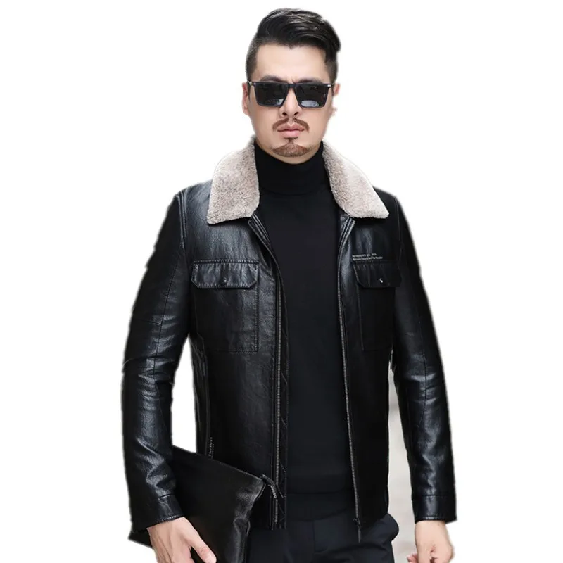 F13 Winter Men's Short Genuine Leather Sheepskin Fur Integrated Leather Coat Men's Young and Middle-Aged Padded Down Jacket
F13 Winter Men's Short Genuine Leather Sheepskin Fur Integrated Leather Coat Men's Young and Middle-Aged Padded Down Jacket