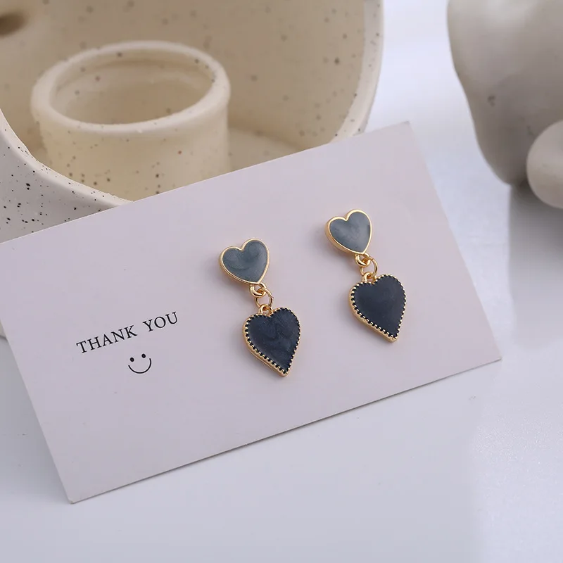 2020 Simple Blue Double Love Heart Drop Earrings for Women Female Small Statement Dangle Earring Party Jewelry Pendiente Brincos
2020 Simple Blue Double Love Heart Drop Earrings for Women Female Small Statement Dangle Earring Party Jewelry Pendiente Brincos