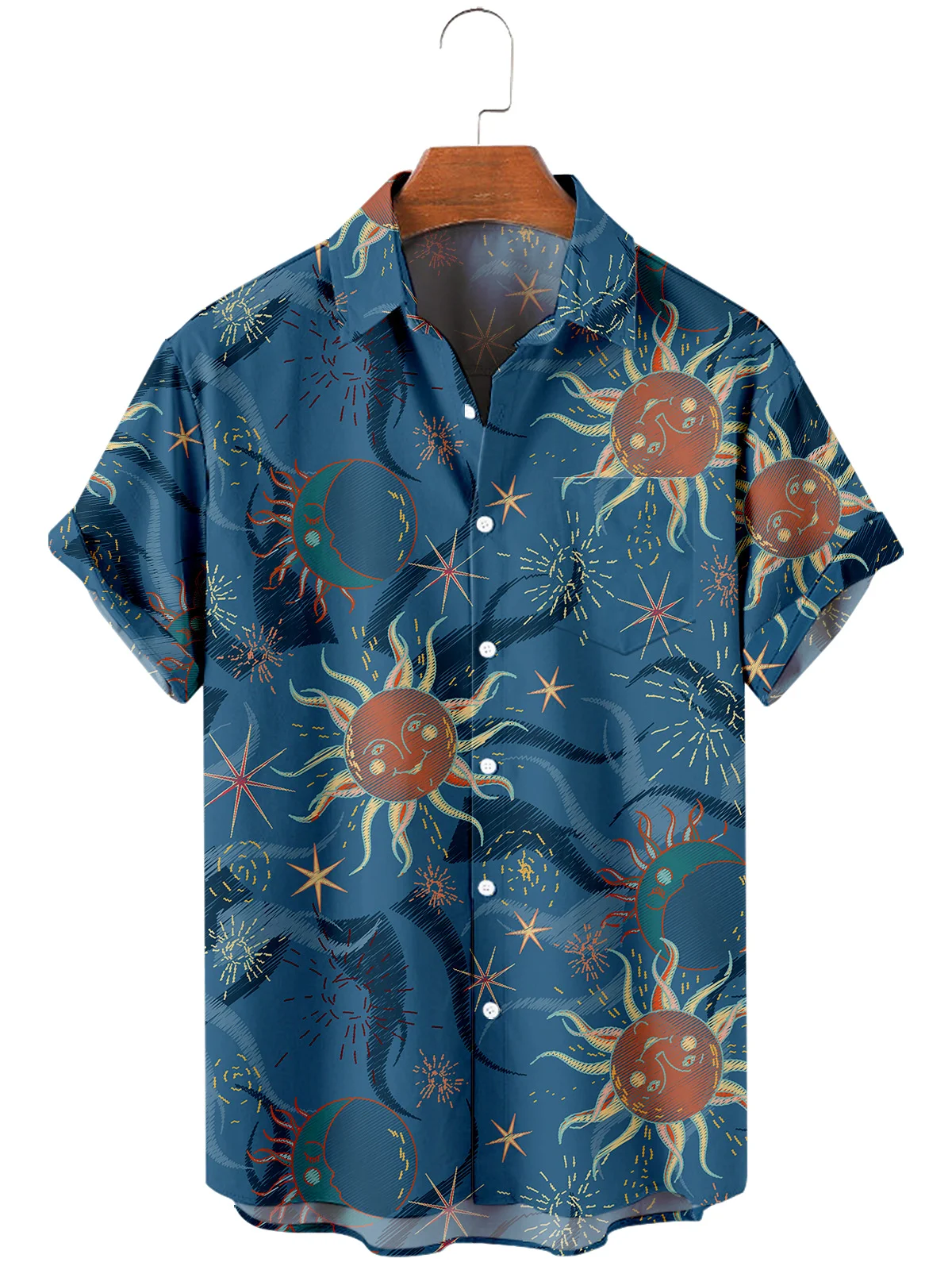 2021 Men's Short Sleeve Lapel Shirt Large Size Planet 3 3D Printed Men's Shirt with Pockets
2021 Men's Short Sleeve Lapel Shirt Large Size Planet 3 3D Printed Men's Shirt with Pockets