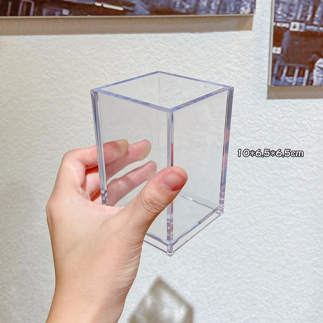 Transparent Acrylic Pen Holder Storage Box Storage Barrel Student Stationery Table Cosmetic Storage Box Acrylic Jewelry Box
Transparent Acrylic Pen Holder Storage Box Storage Barrel Student Stationery Table Cosmetic Storage Box Acrylic Jewelry Box