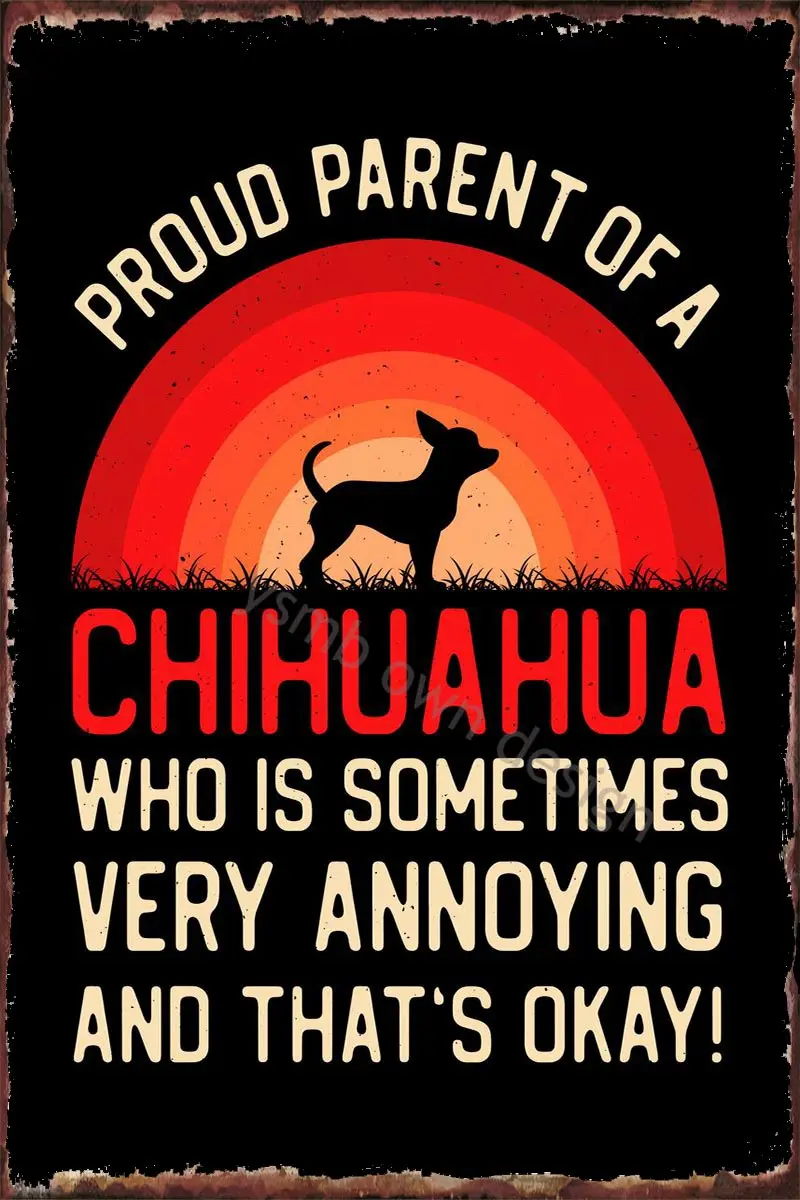 Забавный декор для стен чихуахуа, декор для комнаты, Ретро винтажный металлический знак, жестяные таблички для творчества, для дома, клуба, м...
Забавный декор для стен чихуахуа, декор для комнаты, Ретро винтажный металлический знак, жестяные таблички для творчества, для дома, клуба, м...