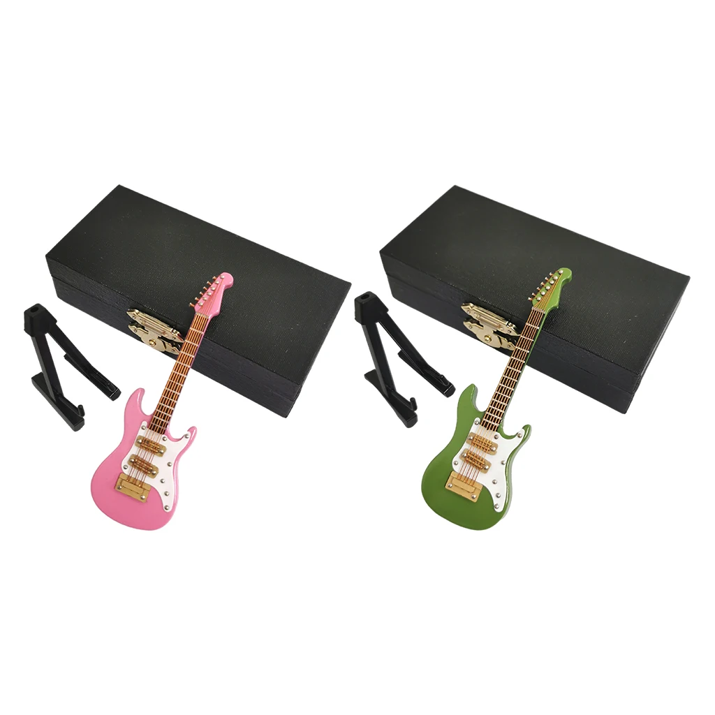 Wooden Electric Guitar Model Ornaments Musical Instruments Collection with Bracket and Case Birthday Gifts
Wooden Electric Guitar Model Ornaments Musical Instruments Collection with Bracket and Case Birthday Gifts