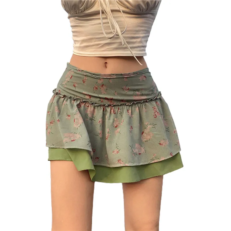 Hirigin High Waisted Short Skirt Streetwear Female Harajuku Skirt Costume Vintage Floral Printed Skirts Y2k Fashion Mini Skirts
Hirigin High Waisted Short Skirt Streetwear Female Harajuku Skirt Costume Vintage Floral Printed Skirts Y2k Fashion Mini Skirts