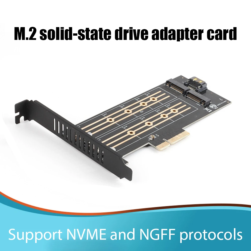 PCIE to M.2 Adapter NVMe/NGFF Adapter High Speed Transmission PCI-E Card M Key/B Key SSD Computer Expansion Add On Card
PCIE to M.2 Adapter NVMe/NGFF Adapter High Speed Transmission PCI-E Card M Key/B Key SSD Computer Expansion Add On Card