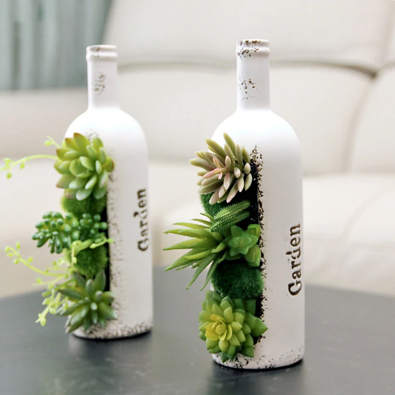 Simulation Multi-Meat Ornaments Wine Bottle Flowerpots Art Simulation Plant Bonsai Home Decoration Accessories Fairy Garden
Simulation Multi-Meat Ornaments Wine Bottle Flowerpots Art Simulation Plant Bonsai Home Decoration Accessories Fairy Garden