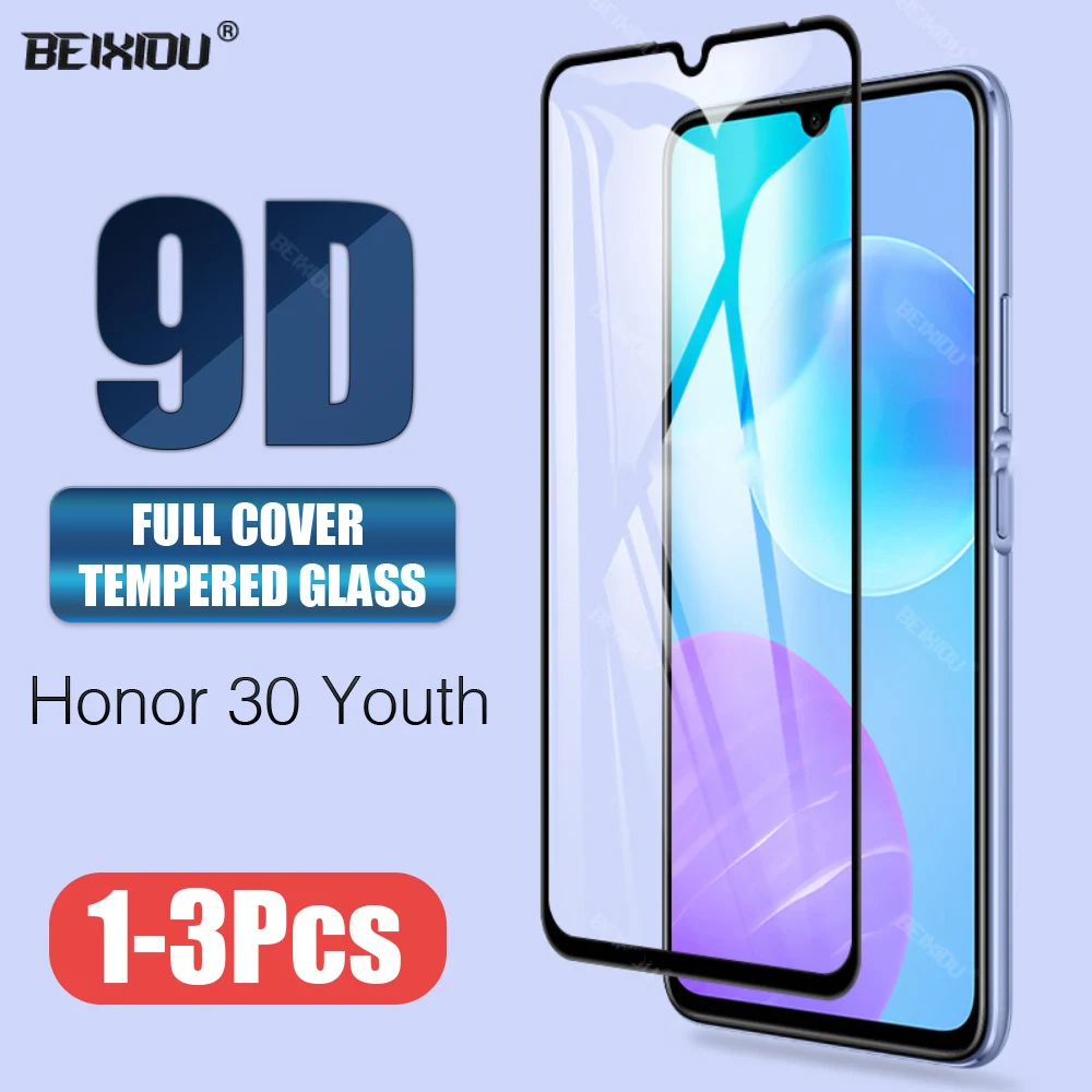 Новинка 9D закаленное стекло для Huawei Honor 30 Youth полное покрытие защита экрана Lite