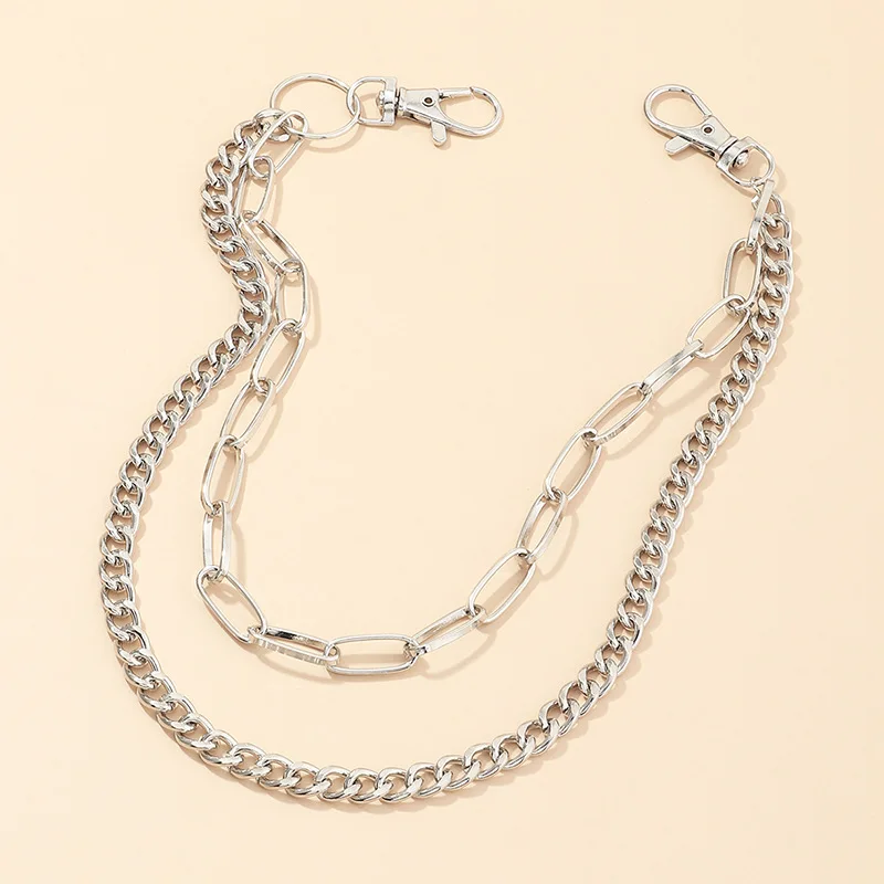 Punk Trousers Chain Keychain for Women Pants Chain Multi Layer Belt Waist Chains Hip Hop Jewelry
Punk Trousers Chain Keychain for Women Pants Chain Multi Layer Belt Waist Chains Hip Hop Jewelry