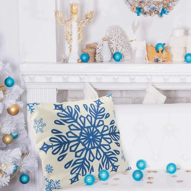 Christmas Blue Pillow Covers Farmhouse Pillow Covers Holiday Pillow Case for Sofa Couch Christmas Decorations
Christmas Blue Pillow Covers Farmhouse Pillow Covers Holiday Pillow Case for Sofa Couch Christmas Decorations