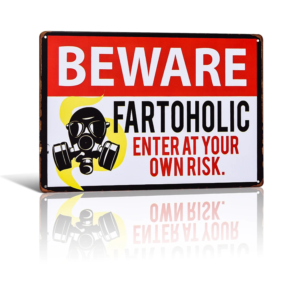 Beware fartoholic Retro Art Poster Home Bar Vintage Plates Metal Wall Art Home Decor
Beware fartoholic Retro Art Poster Home Bar Vintage Plates Metal Wall Art Home Decor