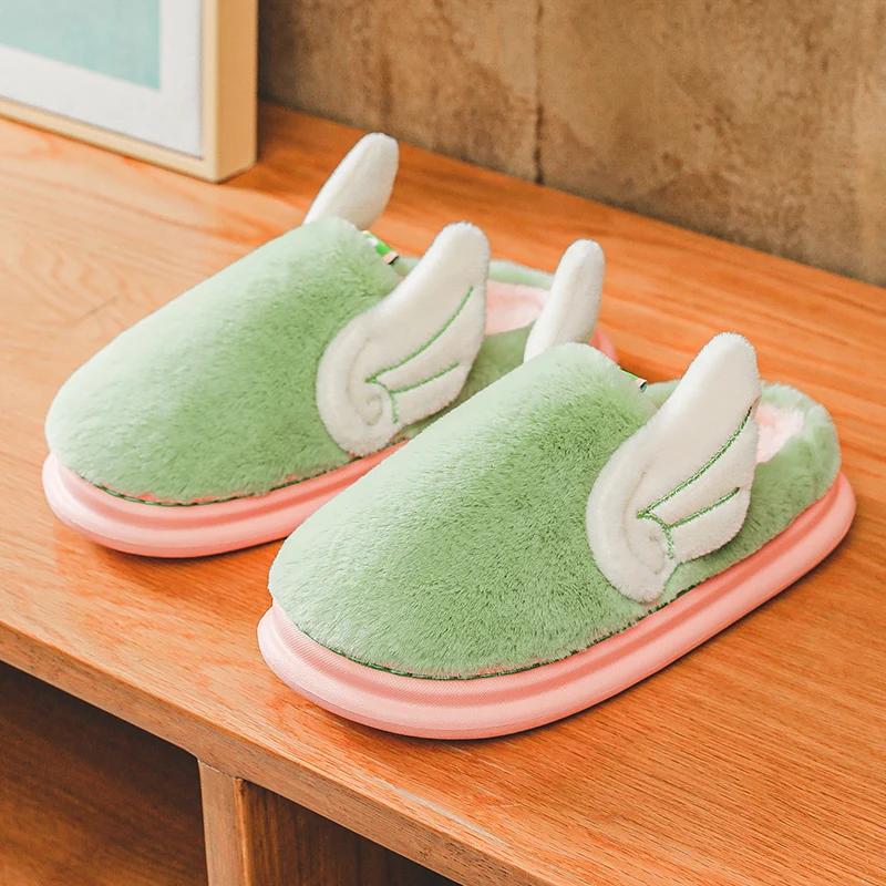 Women Winter Slippers Woman Slides Lovely Ear Warm House Slippers Men Home Cotton Shoes Short Plush Slippers Flat With Slippers
Women Winter Slippers Woman Slides Lovely Ear Warm House Slippers Men Home Cotton Shoes Short Plush Slippers Flat With Slippers