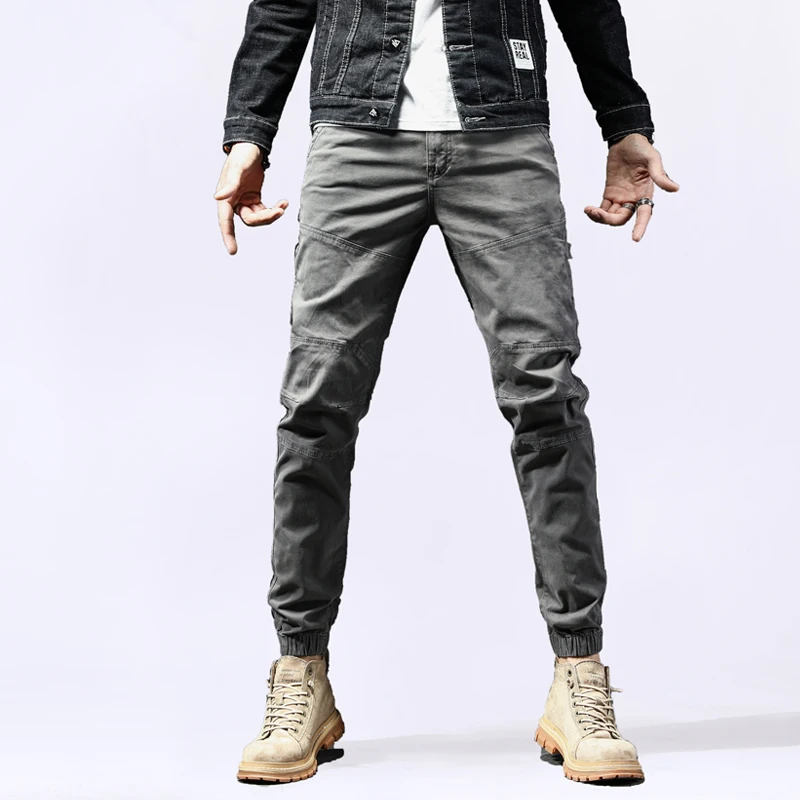 Casual Men's Cargo Pants Autumn New Fashion Military Tactical Stretch Cotton Slim Fit Trousers
Casual Men's Cargo Pants Autumn New Fashion Military Tactical Stretch Cotton Slim Fit Trousers