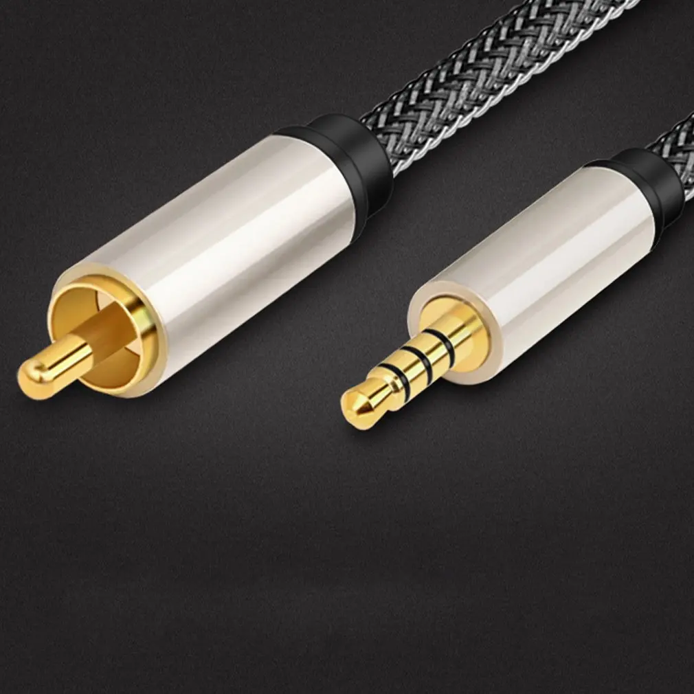 Новинка 2021 цифровой коаксиальный стерео-аудиокабель RCA-3 5 мм с разъемом Aux кабель