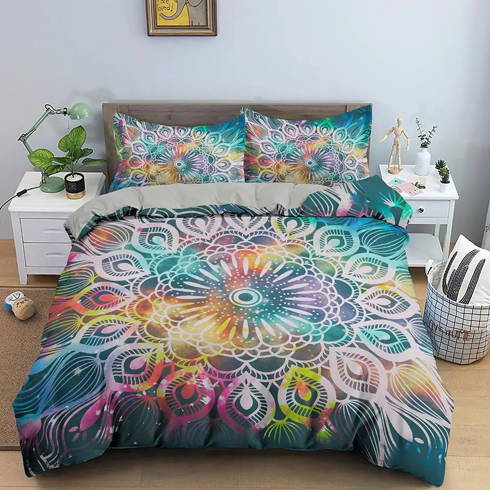 Ethnic Mystic Mandala Bedding Set 2/3pcs Duvet Cover Bohemian Comforter Bedspreads Bedcloth Queen/King Size for Bedding Room
Ethnic Mystic Mandala Bedding Set 2/3pcs Duvet Cover Bohemian Comforter Bedspreads Bedcloth Queen/King Size for Bedding Room