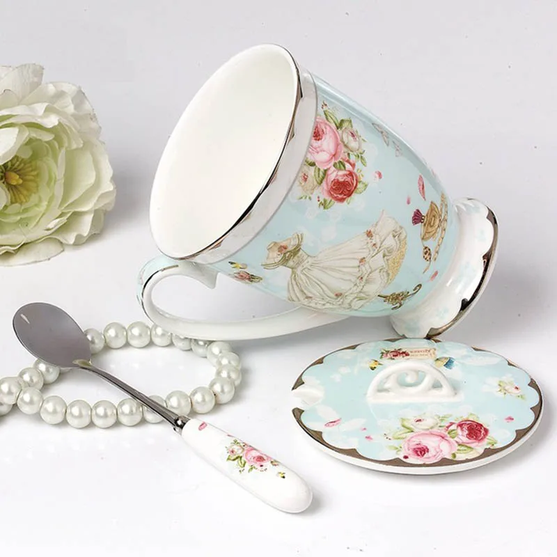 High Grade Bone China Tea Mug Porcelain Ceramic Coffee Mug with Lid and Stainless Spoon Drinking Cup Dropshipping
High Grade Bone China Tea Mug Porcelain Ceramic Coffee Mug with Lid and Stainless Spoon Drinking Cup Dropshipping