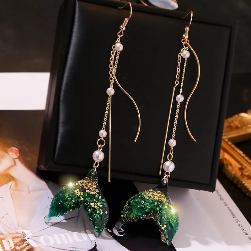 Green Tail Earring Drop New Fashion Women's Earrings Long Pandent Bohemian Style Earing Pandent For Women Girl
Green Tail Earring Drop New Fashion Women's Earrings Long Pandent Bohemian Style Earing Pandent For Women Girl