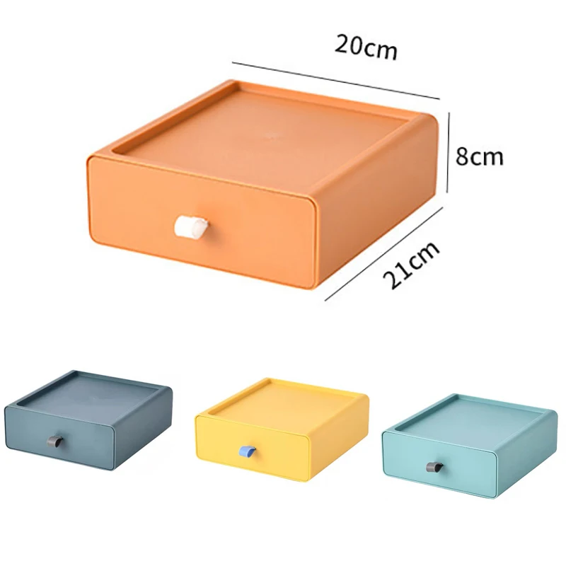 Desktop Multi-layer Storage Box Creative Solid color Office Drawer Storage Box Sundries Organizer Jewelry Cosmetic Case
Desktop Multi-layer Storage Box Creative Solid color Office Drawer Storage Box Sundries Organizer Jewelry Cosmetic Case