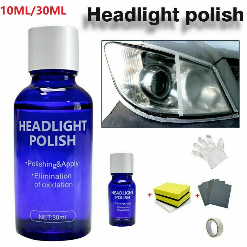 10/30ML Car 9H Hardness Headlight Len Restorer Repair Liquid Polish Clean Kit Car Lights Renovation And Car Lights Protection
10/30ML Car 9H Hardness Headlight Len Restorer Repair Liquid Polish Clean Kit Car Lights Renovation And Car Lights Protection