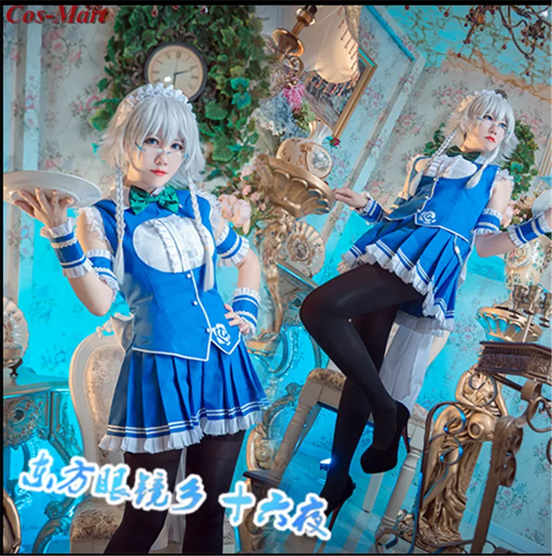 Игра Touhou Project Izayoi Sakuya, костюмы для косплея, милый костюм Буле горничной, полный комплект, женская одежда для ролевых игр, на заказ, любой размер
Игра Touhou Project Izayoi Sakuya, костюмы для косплея, милый костюм Буле горничной, полный комплект, женская одежда для ролевых игр, на заказ, любой размер