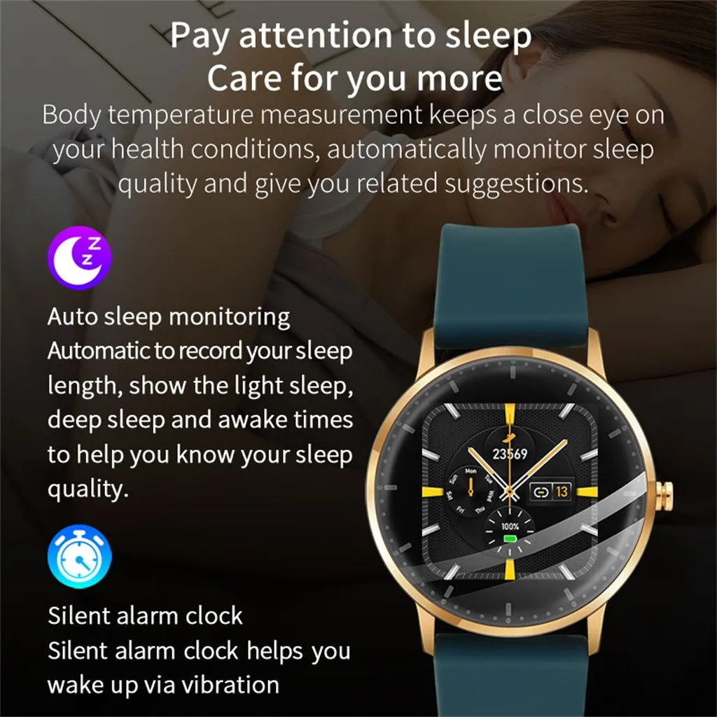 T9 Smart Watch Blood Pressure Heart Rate Temperature Monitor Sports Braclet Band 30-days longest standby time Waterproof
T9 Smart Watch Blood Pressure Heart Rate Temperature Monitor Sports Braclet Band 30-days longest standby time Waterproof