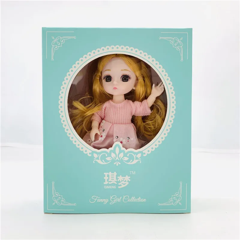 New 6Inch 13 Movable Joint BJD Doll 3D Big Eyes Dolls Baby Girl Dress Up Fashion Dolls Holiday Gift Toys for Girls
New 6Inch 13 Movable Joint BJD Doll 3D Big Eyes Dolls Baby Girl Dress Up Fashion Dolls Holiday Gift Toys for Girls
