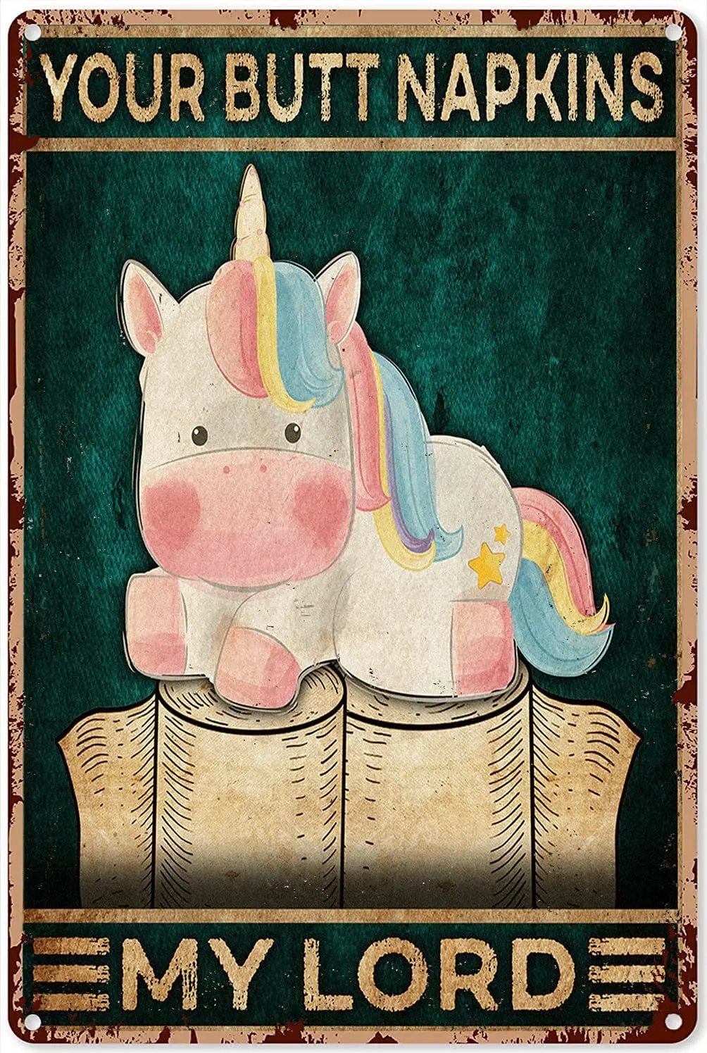 Tin Sign Your Butt Napkins My Lord Metal Plaque Poster Farm Home Coffee Shop Wall Decoration Plaque Metal Plate 12*8 Inches
Tin Sign Your Butt Napkins My Lord Metal Plaque Poster Farm Home Coffee Shop Wall Decoration Plaque Metal Plate 12*8 Inches